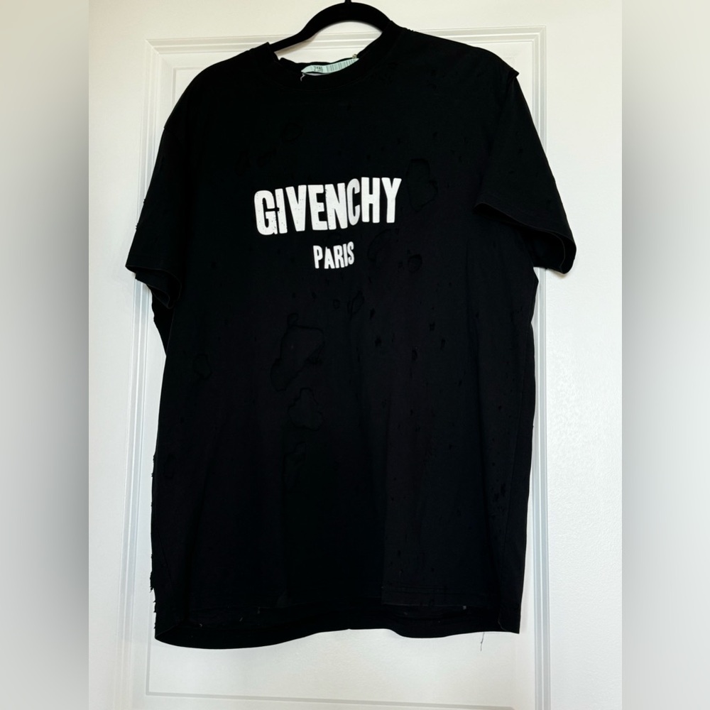 Givenchy distressed unisex oversized shirt